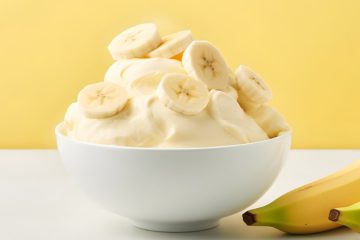 Banana homemade ice cream