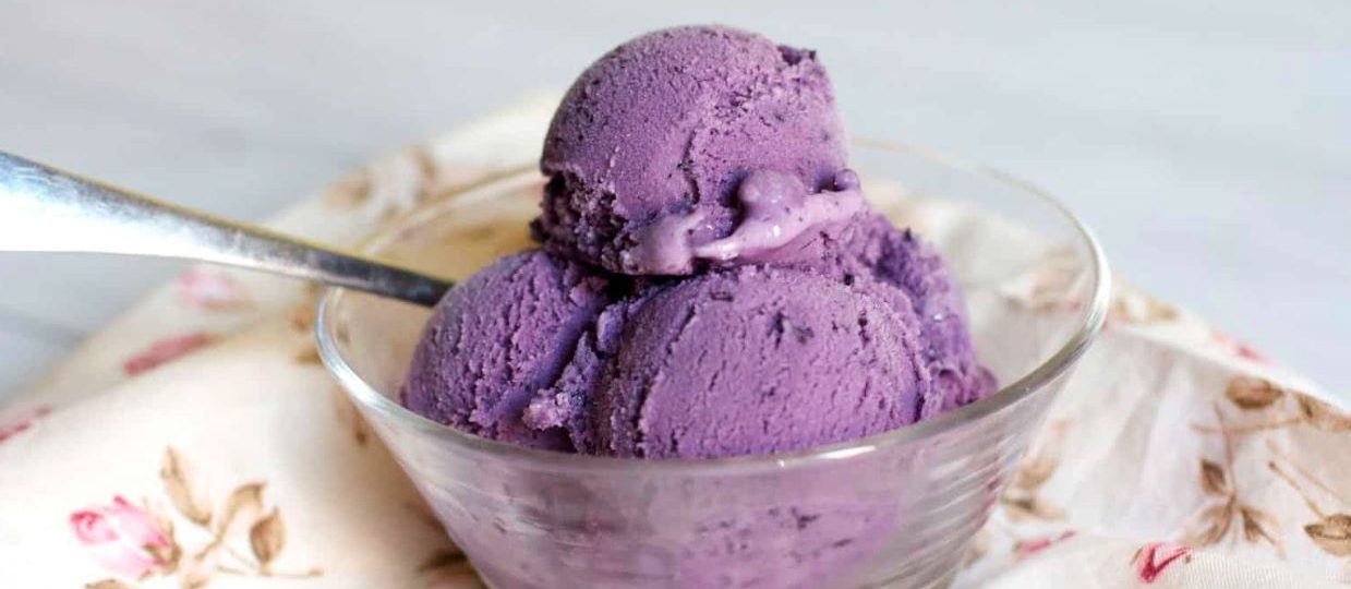 ice cream in a saucer