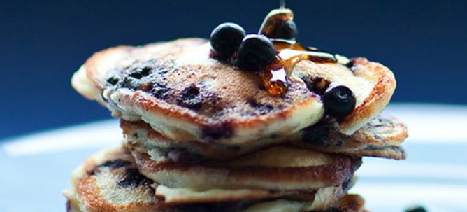 Blueberry pancakes