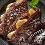Chocolate banana crepes