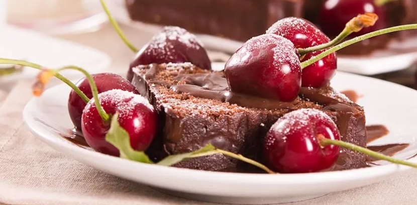 Chocolate cherry bundt cake