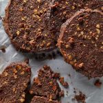 Cocoa-almond shortbread cookies