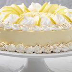 Cold lemon cheesecake