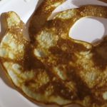 Gluten-free pancakes with apple sauce