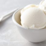 Homemade creamy ice cream