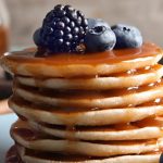 Honey pancakes with fruit