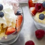 Ice cream with fruits