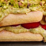 Pistachio strawberry tiramisu