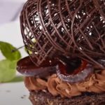 Plum-chocolate dessert