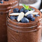 Vegan chocolate chia dessert