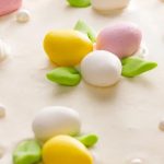 White chocolate and cherry mazurek