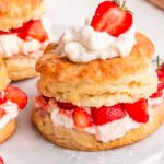 Biscuit Strawberry Cake