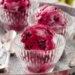 Blackcurrant No-Churn Ice Cream