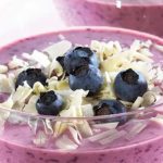 Blueberry Smoothie with Vanilla Ice Cream