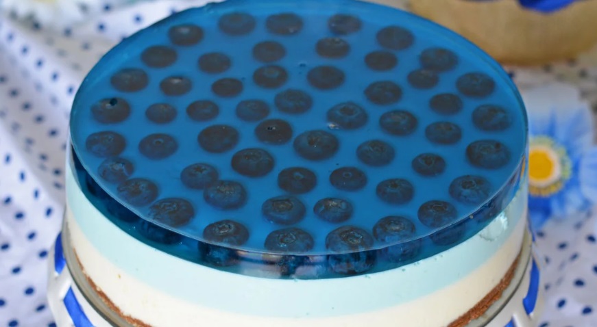 Blueberry Smurf Cheesecake