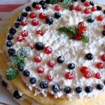 Cake with Fresh Blueberries