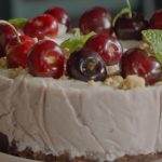 Cherry cheesecake with buttermilk
