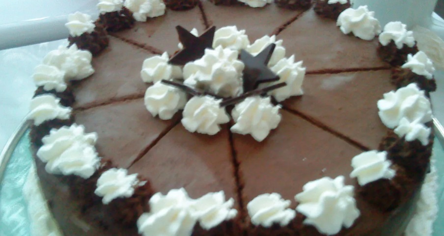 Chocolate Cake with Mascarpone Cream