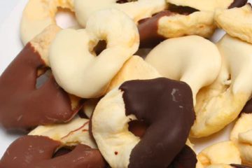 Chocolate Dipped Apple Rings