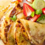 Coconut yogurt pancakes with coconut syrup