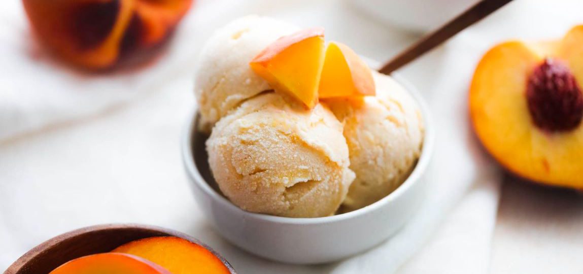 Fresh Peach Ice Cream