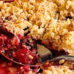 Fruit Crumble with Oat and Walnut Topping