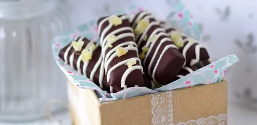 Ginger Marzipan Bars