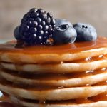 Honey pancakes with fruit