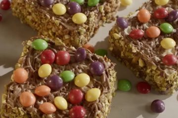 Ice cream sandwiches in chocolate glaze