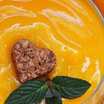 Mango-Passion Fruit Smoothie with Raspberry Yogurt