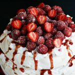 Meringue Cake with Strawberries
