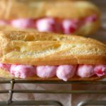 Mini Eclairs with Raspberry Cream