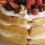 Naked Cake with Nut Waffles