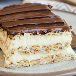 No bake chocolate eclair