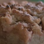 Oatmeal Rhubarb Crumble Cake