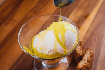 Olive oil and ice cream