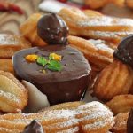 Orange Churros with Spicy Sauce