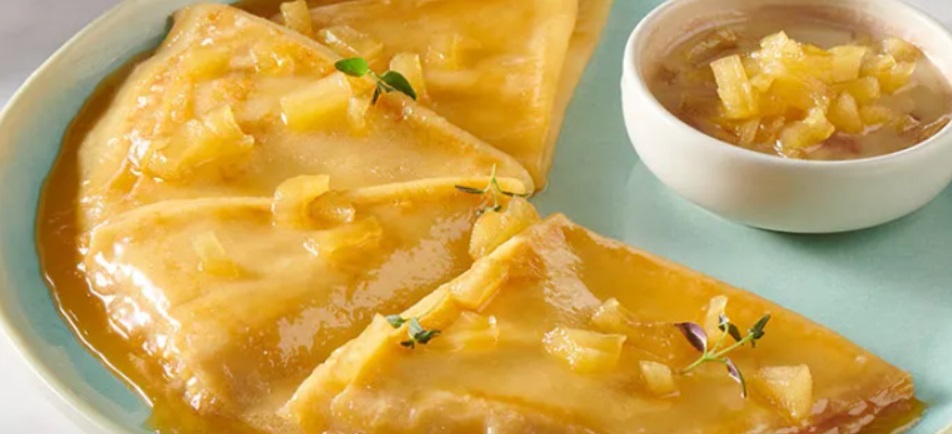 Pancakes in beer sauce