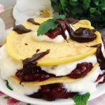 Pancakes with Chocolate Sauce