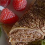 Pancakes with peanut butter cream