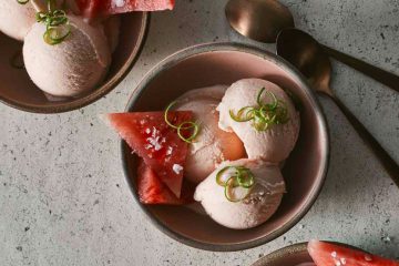 Salted watermelon ice cream