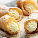 Sicilian Cannoli Filled with Ricotta Cream