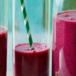 Soy Shake with Blueberries and Pear