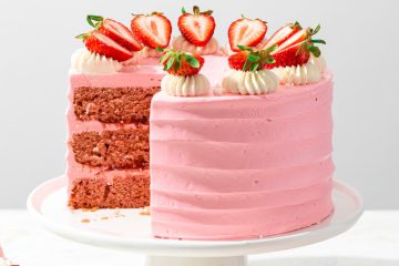 Strawberry Birthday Cake
