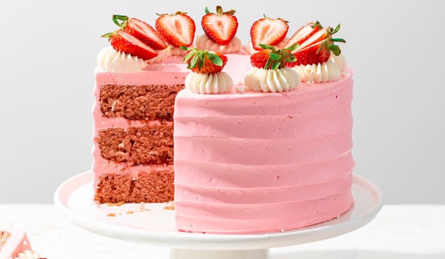 Strawberry Birthday Cake