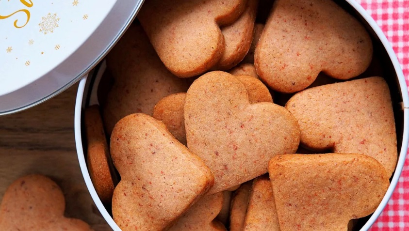 Strawberry Shortbread Cookies