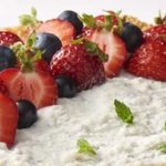 Sweet Coconut Tart with Lime Cream