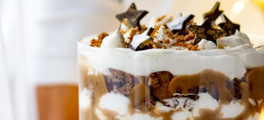 Trifle with speculoos cream