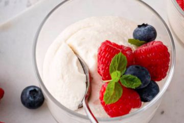 White chocolate mousse