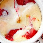 Baked Strawberries in Eggnog Custard